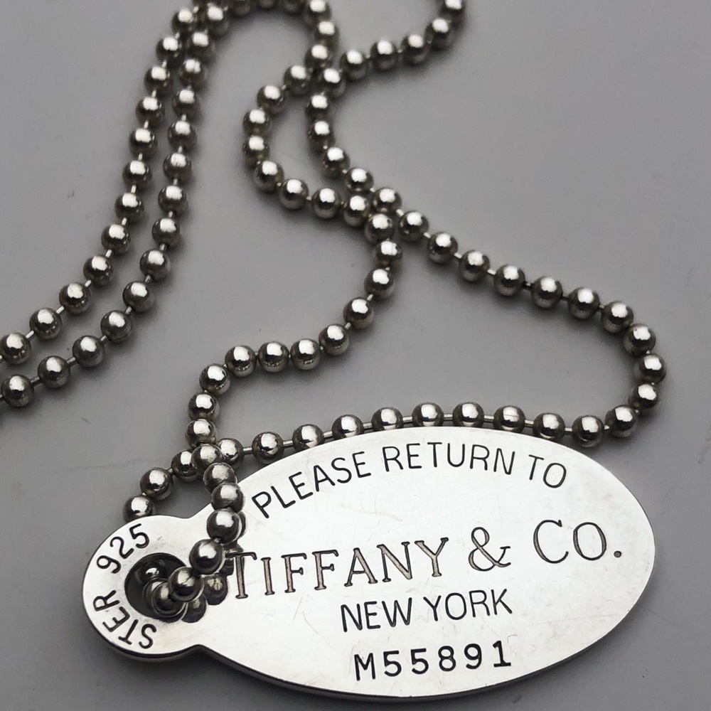 Tiffany and Co. dog tag pendant